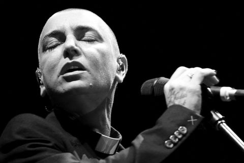 Die irische Popsängerin Sinead O'Connor .