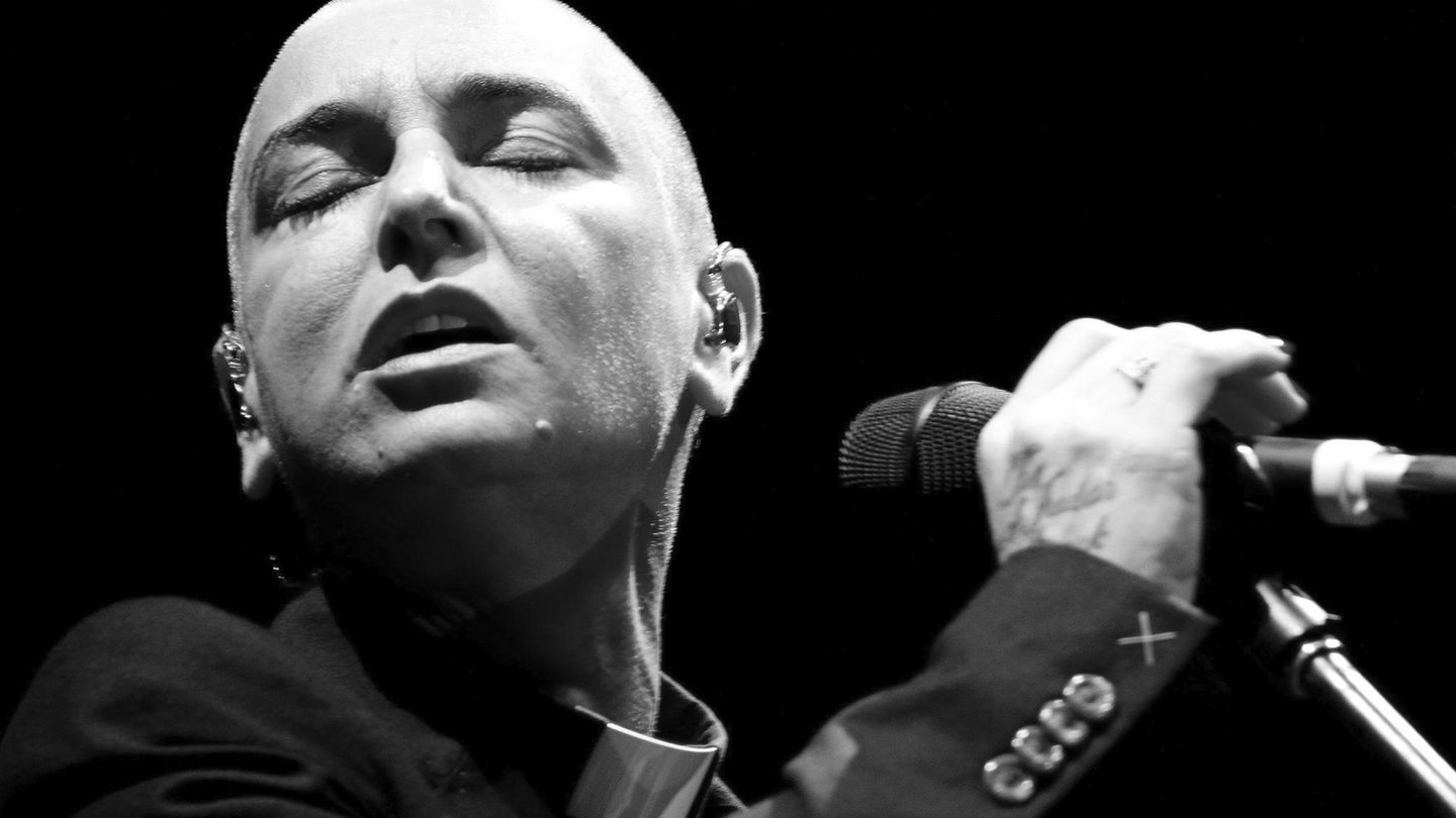 Die irische Popsängerin Sinead O'Connor .