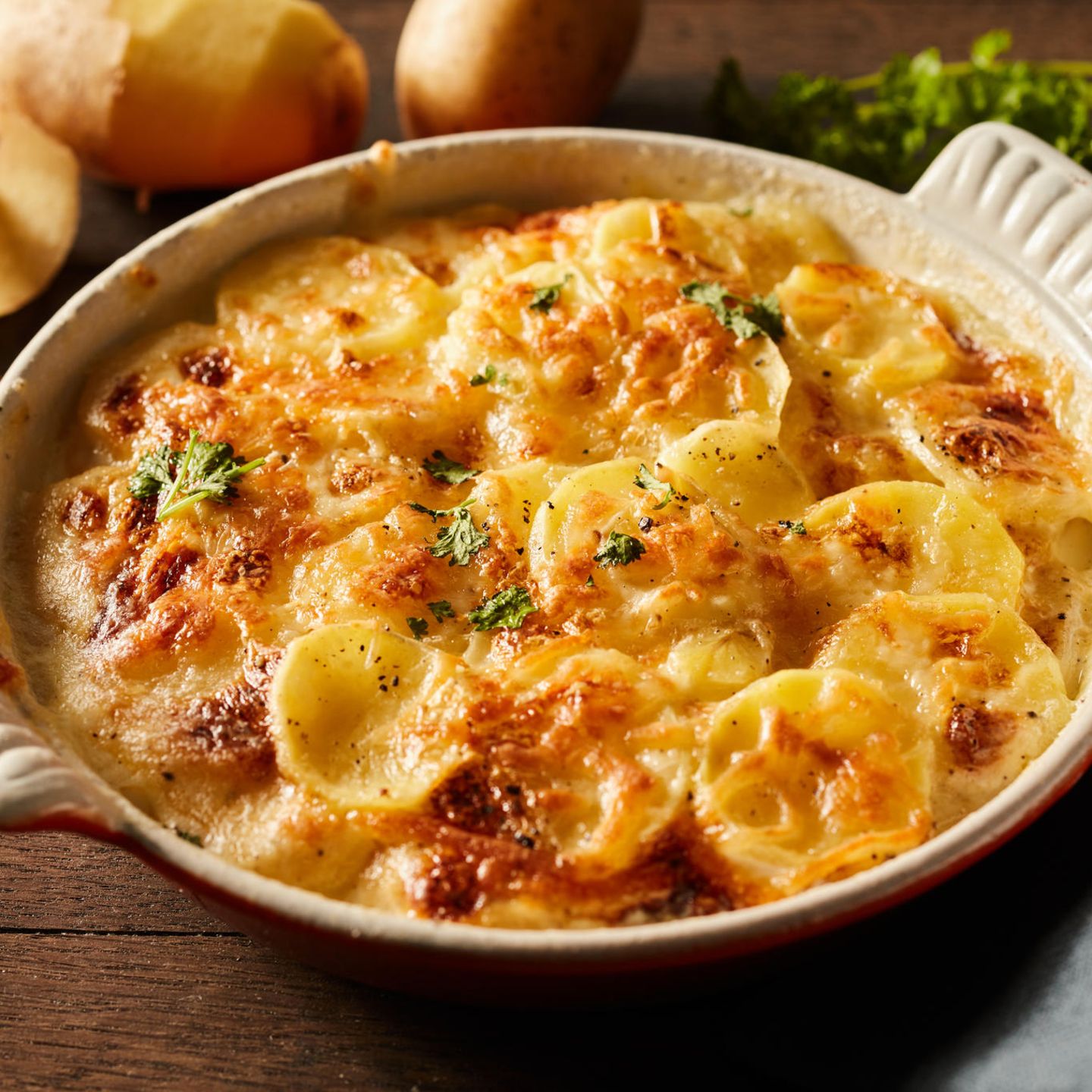 Kartoffelgratin Ohne Sahne Daskochrezeptde