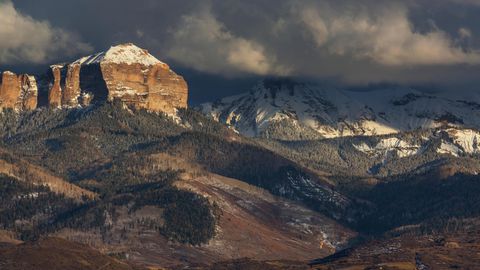 Eine Felsformation bei Gunnison, Colorado, in den Rocky Mountains