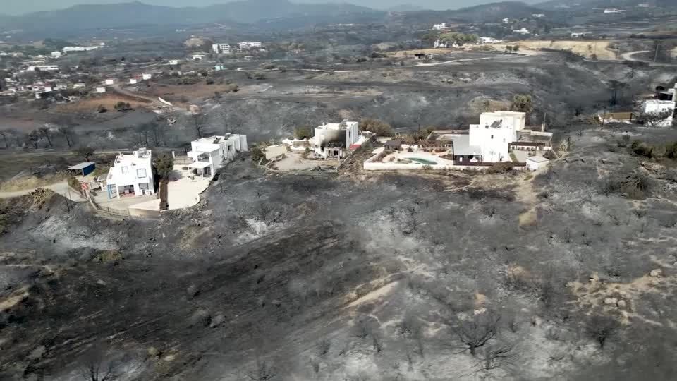 Video: Rhodos nach dem Inferno