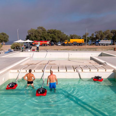 Klimawandel: Wenn's brennt, wo andere Urlaub machen