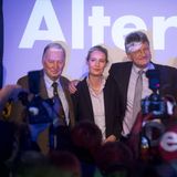 Die Parteispitze der AfD nach der Bundestagswahl 2017: Alexander Gauland, Alice Weidel, Jörg Meuthen