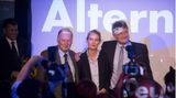 Die Parteispitze der AfD nach der Bundestagswahl 2017: Alexander Gauland, Alice Weidel, Jörg Meuthen