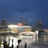 Dieses Foto der KCNA soll einen Demonstrationsflug von unbemannten Aufklärungsflugzeugen und Mehrzweck-Angriffsdrohnen zeigen