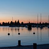 Mitternachtssonne in Lappeenranta, Finnland.