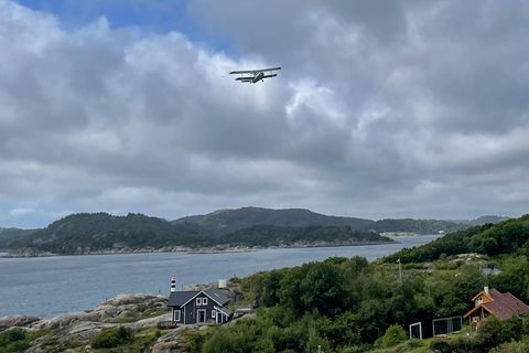 Ein Augenzeuge fotografierte das gestohlene Flugzeug, kurz bevor es im Südwesten Norwegens abstürzte