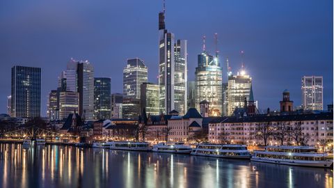Banken-Skyline in Frankfurt am Main