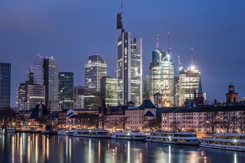 Banken-Skyline in Frankfurt am Main
