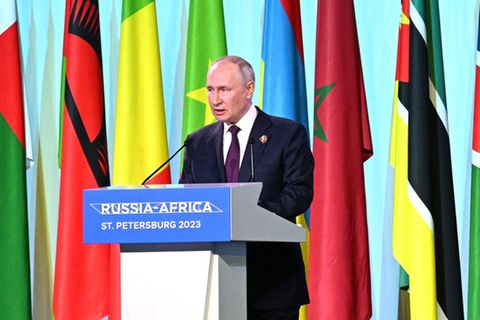 Russlands Präsident Wladimir Putin auf dem zweiten Russland-Afrika-Gipfel