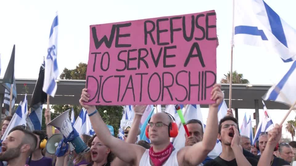 Video: Israel: Demonstrationen gegen Regierung halten an