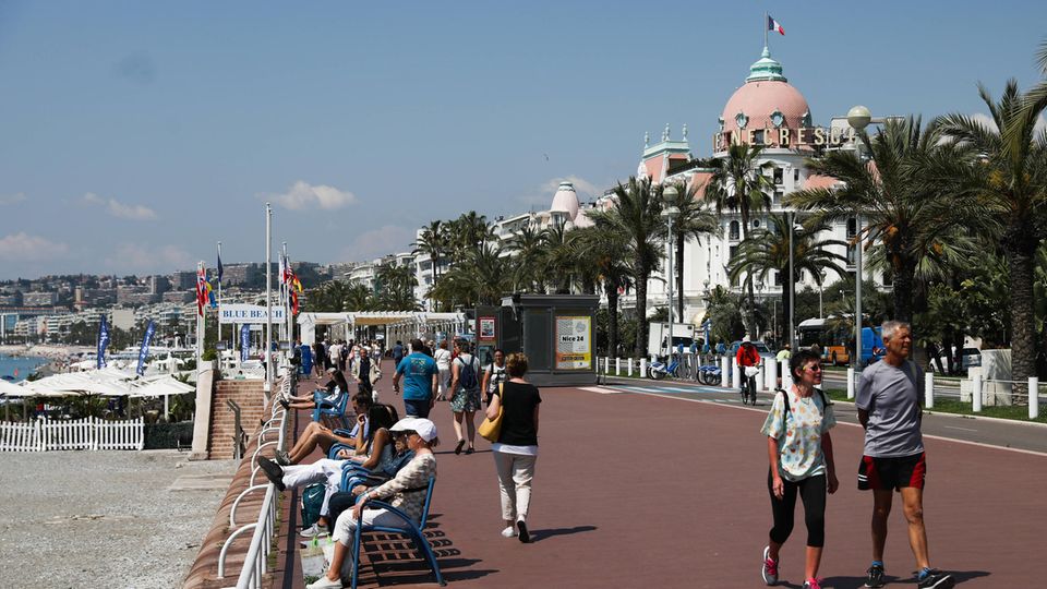 Promenade in Nizza, Frankreich