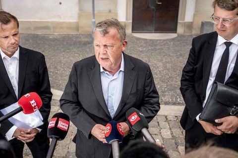 Dänemarks Außenminister Lars Løkke Rasmussen (Mitte)