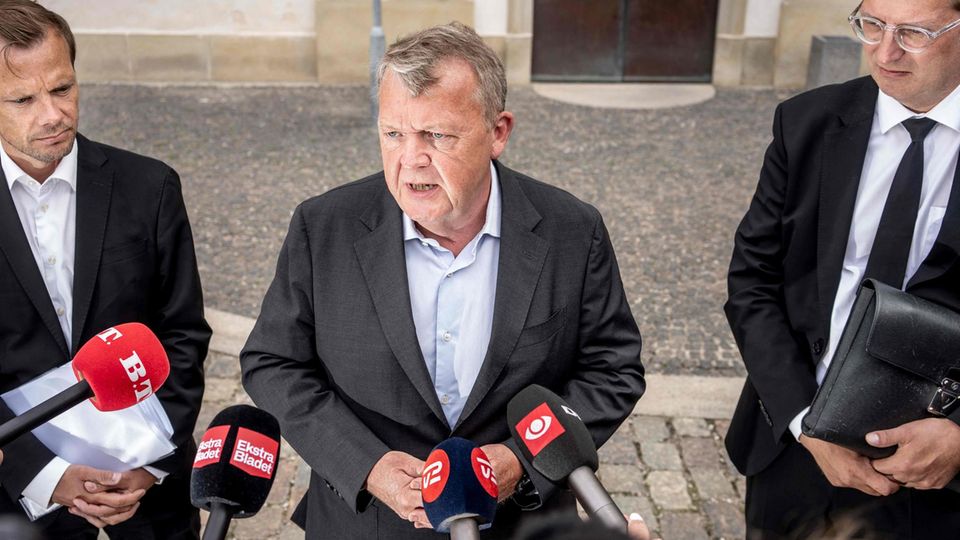 Dänemarks Außenminister Lars Løkke Rasmussen (Mitte)