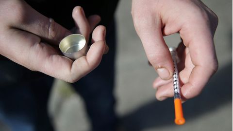 Spritze für Drogen-Injektion