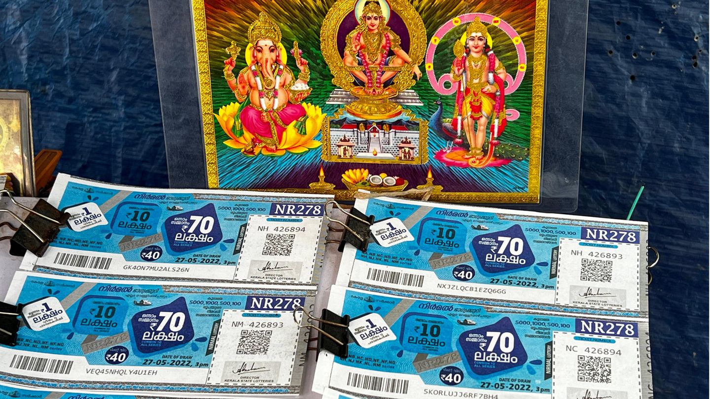 Lottolose in Indien