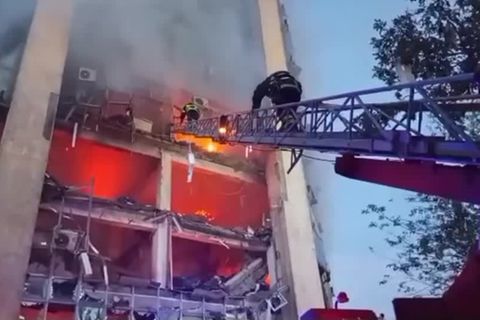 Video: Ukraine: Drohnenangriff auf Hafen und Getreidesilos in Region Odessa