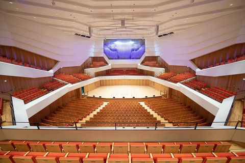 Konzerthallen und Musikclubs blieben während der Coronavirus-Pandemie leer (im Bild: Konzertsaal des Dresdner Kulturpalasts)