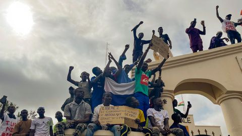 Demonstranten in Niger