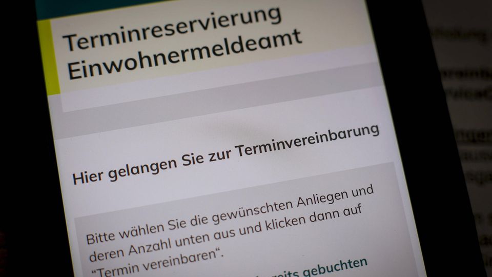 Terminreservierung ja, digitale Anträge aber sind bei Behörden nahezu unmöglich.