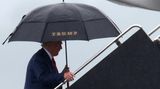 Trump war in seinem privaten Flieger an- und wieder abgereist