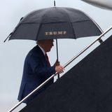 Trump war in seinem privaten Flieger an- und wieder abgereist