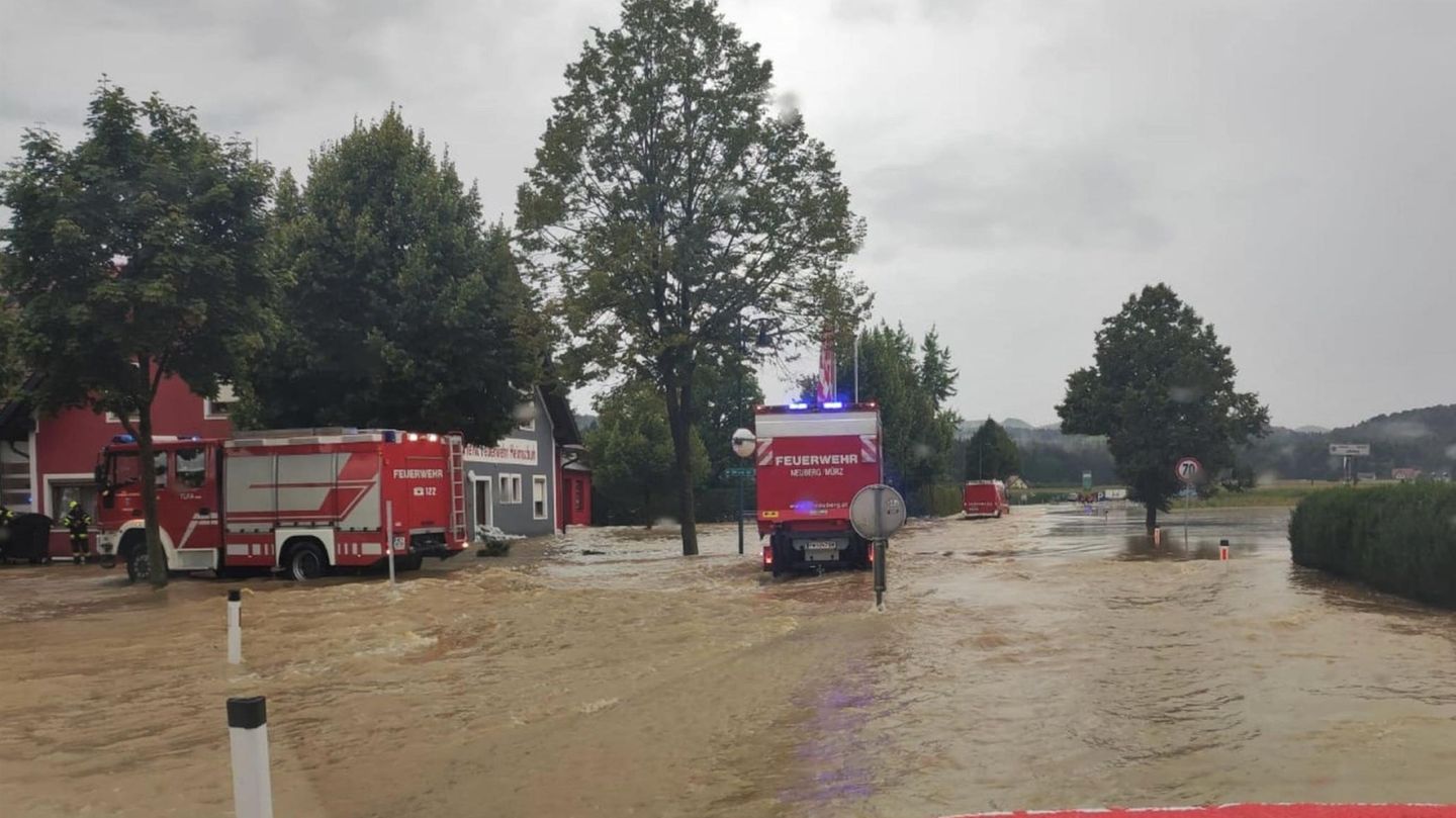 Überschwemmte Straßen