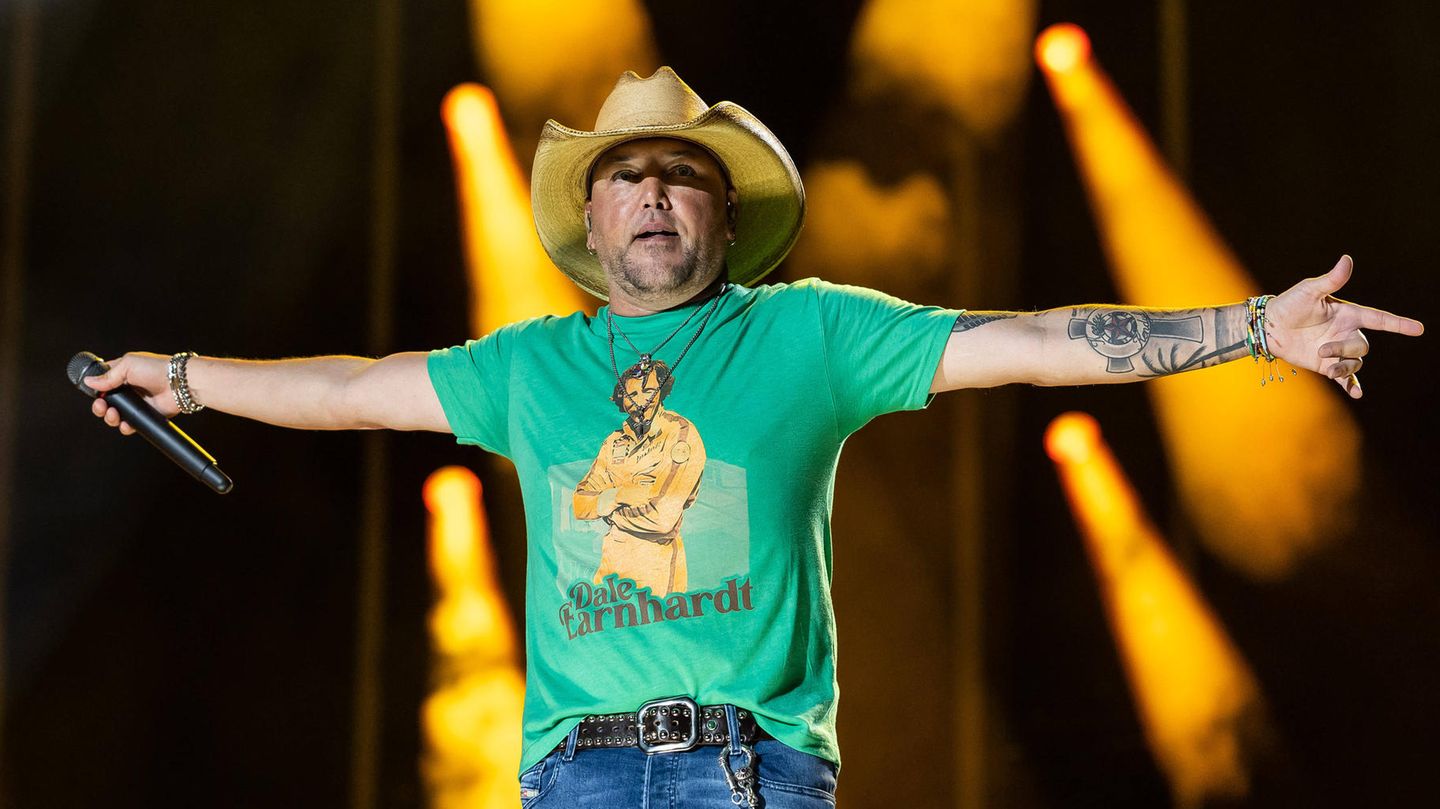 Country-Star Jason Aldean bei einem Auftritt in Nashville im Juni.