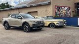 Zwei Generationen: Der Hyundai Santa Cruz und ein Ford Edsel