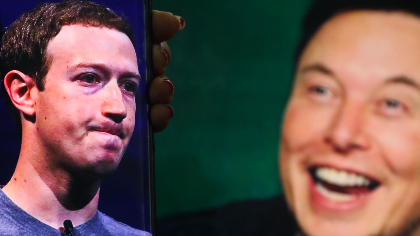 Gerangel der Tech-Giganten : "Eine zivilisierte Form des Krieges": K&auml;figkampf zwischen Musk und Zuckerberg soll live &uuml;bertragen werden