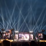 Der eigentliche Wacken-Star ist natürlich das gesamte Festival an sich. Hier in Form der Bühnen "Faster" und "Harder" ...