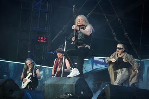 Auch die Heavy-Metal-Überband Iron Maiden gab sich 2023 in Wacken die Ehre ...