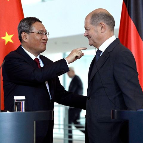 Ministerpräsident Li Qiang und Bundeskanzler Olaf Scholz