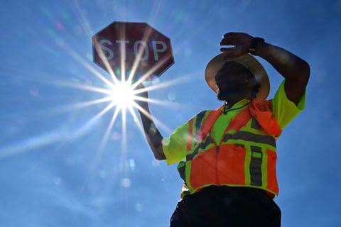 Der Verkehrspolizist Rai Rogers in Las Vegas