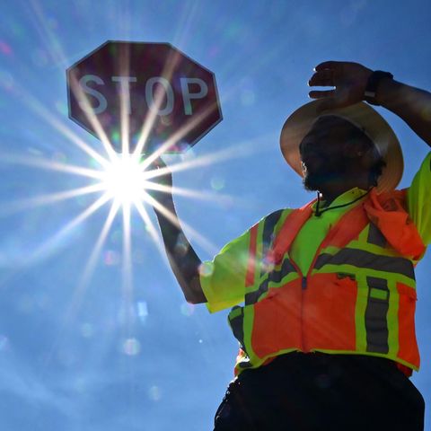 Der Verkehrspolizist Rai Rogers in Las Vegas