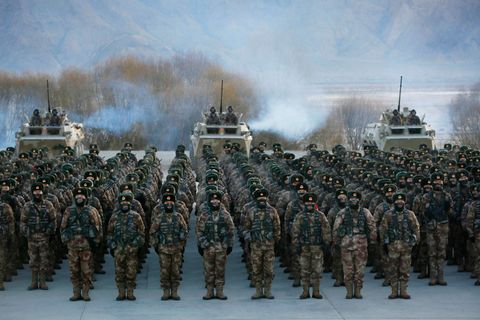 Soldaten der Volksbefreiungsarmee Chinas