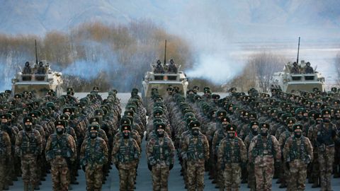 Soldaten der Volksbefreiungsarmee Chinas