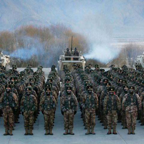 Soldaten der Volksbefreiungsarmee Chinas