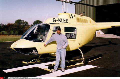 Lottogewinner Lee Ryan mit Helikopter