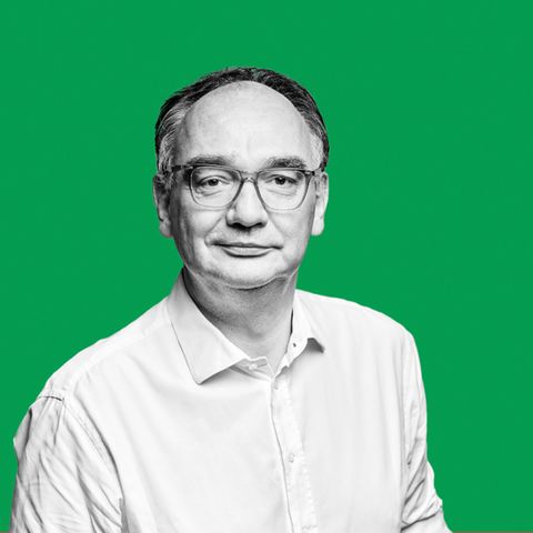 Illustration zur Politik Kolumne von Nico Fried. Thema: Erinnerungen des Olaf Scholz