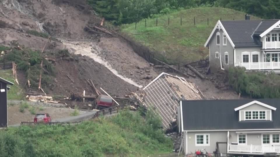 Video: Erdrutsch in Norwegen - "Es war wie ein Bulldozer"