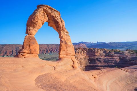Der Arches National Park nahe Moab im US-Bundesstaat Utah