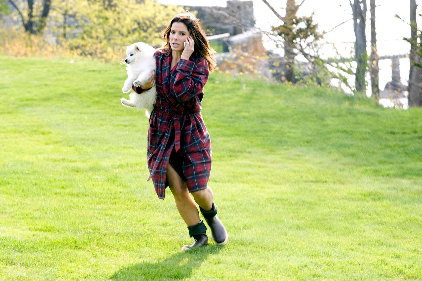 Sandra Bullock mit Hund Sandra Bullock mit Hund