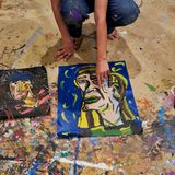 "Meistens fange ich mit der Nase an", sagt Andres. "Sie ist für mich der interessanteste Teil eines jeden Gesichts."