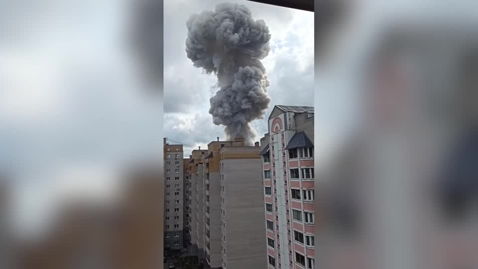 Video: Explosion in Fabrik nahe Moskau