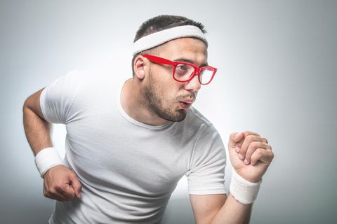 Ein Sportler beim Fitness-Training