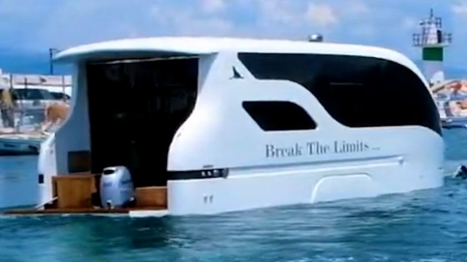 Jacht mit James-Bond-Feeling: Dieser Wohnwagen wird zur Luxusjacht