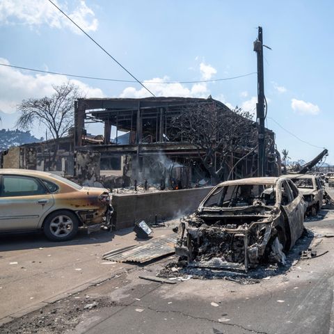 Der Küstenort Lahaina auf der Hawaii-Insel Maui liegt nach dem Brand in Schutt und Asche