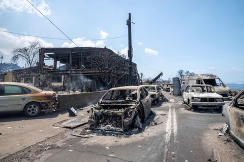 Der Küstenort Lahaina auf der Hawaii-Insel Maui liegt nach dem Brand in Schutt und Asche