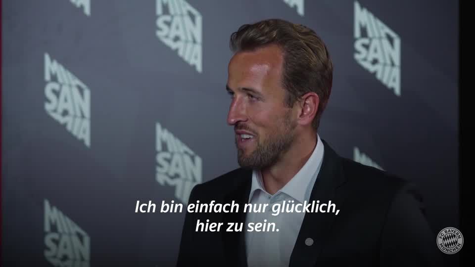 Video: Harry Kane: "Ich bin einfach nur glücklich, hier zu sein"